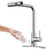 Touchless Kitchen Faucet with Pull Down Sprayer, Waterfall Motion Sensor Kitchen Sink Faucet Touchless