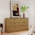 blini 6-Drawer Dresser for Bedroom, 55" Wide Wooden Chest of Drawers Modern Dressers & Chests of Drawers for Living Room, Entryway