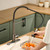Stainless Touchless Kitchen Faucet with AC Adapter, Smart Motion Sensor Hands Free