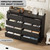 IDEALHOUSE 8 Drawer Dresser, 51” Wide Storage Organizer Chest of Drawers for Bedroom Closet Entryway Hallway Living Room