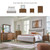 Six-Drawer Dresser, Felt Lined Top Drawers, Round Tapered Legs, Hardwood Solids, 61.25' W x 17.88' D x 37.5' H, Brown