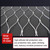 Stainless Steel Woven Mesh Rolls, Wire Rope Mesh Garden Fences, Stair