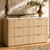 ModernMate 6 Drawer Dresser for Bedroom, 54" Clothes Dresser with Smooth Glide Drawers & Faux Travertine Texture Top