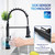 Touchless Kitchen Faucet with Pull Down Sprayer-Black Kitchen Faucet with Side Motion Sensor