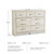 Signature Design by Ashley Bellaby Farmhouse 7 Drawer Dresser, Whitewash