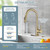 Gold Kitchen Faucets with Pull Down Sprayer, Single Handle