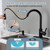 Touchless Kitchen Faucets with Pull Down Sprayer and Soap Dispenser
