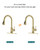 DAYONE Gold Touchless Kitchen Faucet with Soap Dispenser 3-Mode, Brushed Gold
