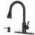 Touchless Kitchen Sink Faucet with Pull Down Sprayer and Soap Dispenser