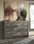 Signature Design by Ashley Wynnlow Rustic 6 Drawer Dresser, Weathered Gray