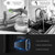 DAYONE Matte Black Touchless Kitchen Sink Faucet with Pull Down Sprayer
