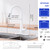 Kitchen Faucet with Soap Dispenser and Pull Down Sprayer - Stainless Steel