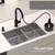 Kitchen Faucet with Pull-Down Sprayer, Kitchen Sink Faucet Stainless Steel