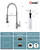 Kitchen Faucet with Soap Dispenser, Modern Single Handle