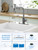 Kitchen Faucets with Pull Down Sprayer,Waterfall Kitchen Sink Faucet