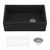 30-inch Matte Black Fireclay Modern Farmhouse Offset Drain Kitchen Sink Single Bowl