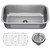 Premier 32 3/8 inch Undermount Single Bowl 18-Gauge Stainless Steel Kitchen Sink