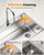 Drop In Kitchen Sink, 304 Stainless Steel Workstation Sink, Pop-Up Drain