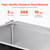 VEVOR Drop In Kitchen Sink 33 Inch Kitchen Sink Workstation, 304 Stainless Steel