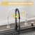 30x18 Black Drop-in Kitchen Sink: Deep Single Bowl Stainless Steel