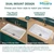 White Undermount Kitchen Sink 32 Inch - Large Topmount Fireclay Drop In Sink