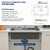 Sarlai 33 Inch Waterfall Kitchen Sink - 33x22 Inch Drop In Kitchen Sink