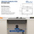 33x22 Inch Drop Kitchen Sink with Ledge NANO-Tech Black