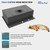 33x22 Inch Drop Kitchen Sink with Ledge NANO-Tech Black