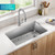 Fairlane 33-inch Undermount Single Bowl 18-Gauge Stainless Steel Kitchen Sink