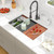 30x19 Gunmetal Black Double Bowl Kitchen Sinks Workstation 16 Gauge Stainless Steel