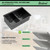 30x19 Gunmetal Black Double Bowl Kitchen Sinks Workstation 16 Gauge Stainless Steel