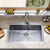 33 Inch Stainless Steel Top Mount Single Bowl Sink for Kitchen