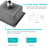 22 x 18 inch Drop-in Kitchen Sink, Single Bowl Single Hole 304 Stainless Steel