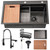 Black Kitchen Sink 30 Inch Modern Stainless Steel Drop in kitchen Sink