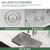 30 Inch Undermount Kitchen Sink - Couoko 30x18 Undermount Single Bowl Kitchen Sink
