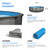 AquaDoc Coventry Round Steel Wall Above Ground Pool Kit 18' x 52" in Pewter Gray Finish with Wide Mouth
