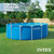 INTEX Metal Frame 15 ft x 48 in Above Ground Pool Set, Round Swimming Pool with Steel Frame, 1000 GPH Cartridge Filter Pump