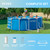 INTEX Metal Frame 15 ft x 48 in Above Ground Pool Set, Round Swimming Pool with Steel Frame, 1000 GPH Cartridge Filter Pump