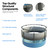 AquaDoc Coventry Round Steel Wall Above Ground Pool Kit 27' x 52" in Pewter Gray Finish with Wide Mouth Skimmer and Solid Blue Overlap Liner Classic Package
