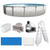 Puri Tech 15' x 52" Lakeview Above Ground Swimming Pool Set with Liner, Filtration System, Skimmer, Ladder, Liner Pad, and Pool Cove