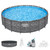 Bestway APX 365 18' x 52" Above Ground Pool, Round Metal Frame Outdoor Swimming Pool Set with Sand Filter Pump