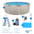 Aquarian Steel-Frame Above-Ground Pool Kit w/ Pump & Leaf Skimmer, Phoenix, 18'