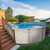Aquarian Phoenix 21 Foot Round x 52 Inch Deep Steel Frame Above Ground Swimming Pool Set with Sand Filter