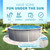 Aquarian Phoenix 21 Foot Round x 52 Inch Deep Steel Frame Above Ground Swimming Pool Set with Sand Filter