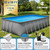 CaliFun Soft Sided Frame Pool Durable and Spacious Above Ground Pool Package with Highend Pump and Filter Equipment Set (10' x 18'