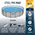 Bestway Steel Pro MAX 18' x 48" Above Ground Pool, Round Metal Frame Outdoor Swimming Pool Set with Filter Pump, Ladder, and Cover, Stack Stone