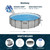 Bestway Steel Pro MAX 18' x 48" Above Ground Pool, Round Metal Frame Outdoor Swimming Pool Set with Filter Pump, Ladder, and Cover, Stack Stone
