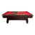 8 Foot Pool Table Modern Billiard Table with Red Felt, Automatic Ball Return and Accessories