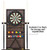 BARRINGTON 90 Inch Ball and Claw Leg Billiard Pool Table with Bonus Cue Rack and Dartboard Set (Tan)