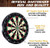 BARRINGTON 90 Inch Ball and Claw Leg Billiard Pool Table with Bonus Cue Rack and Dartboard Set (Tan)
